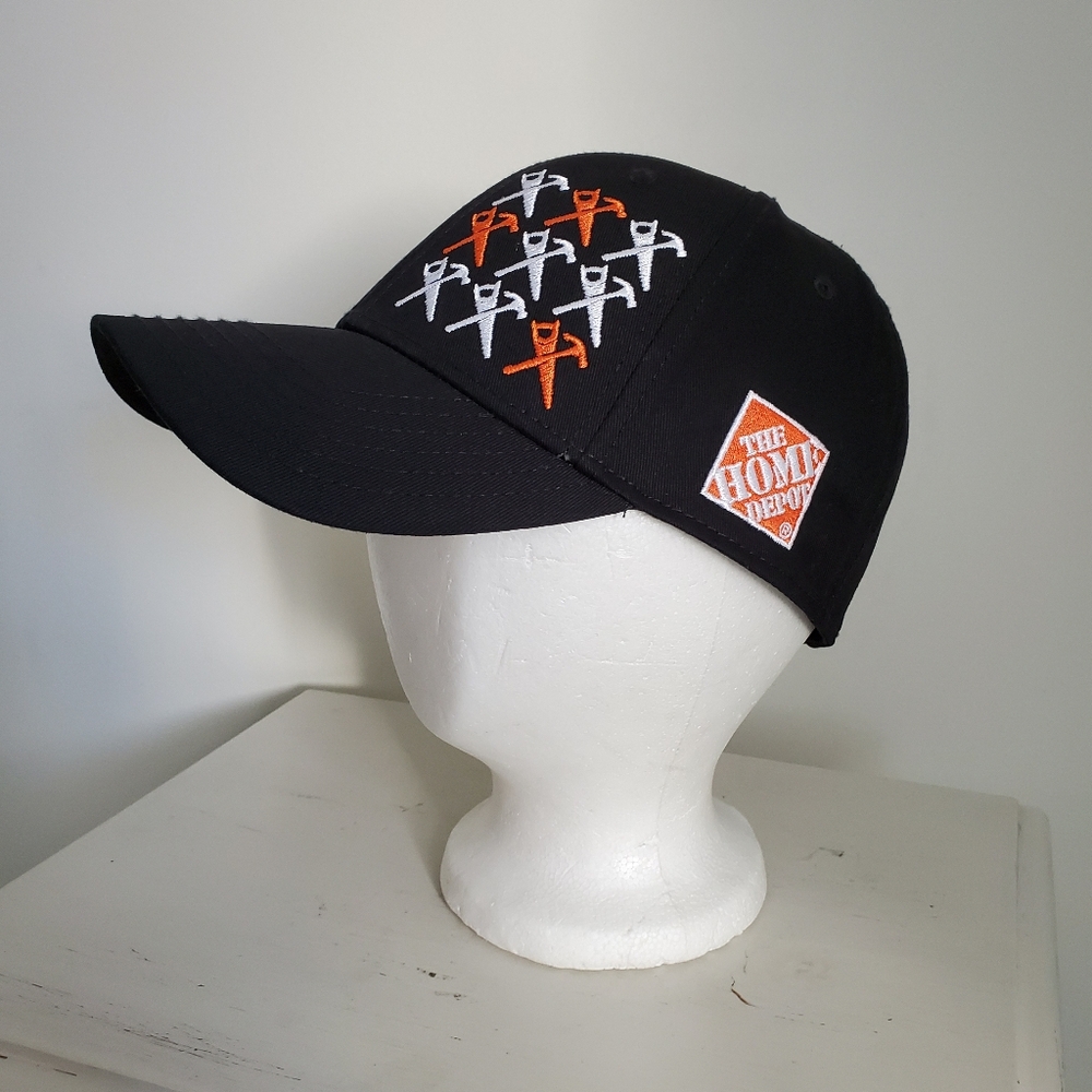 Home Depot Black Baseball Cap Brimmed Hat